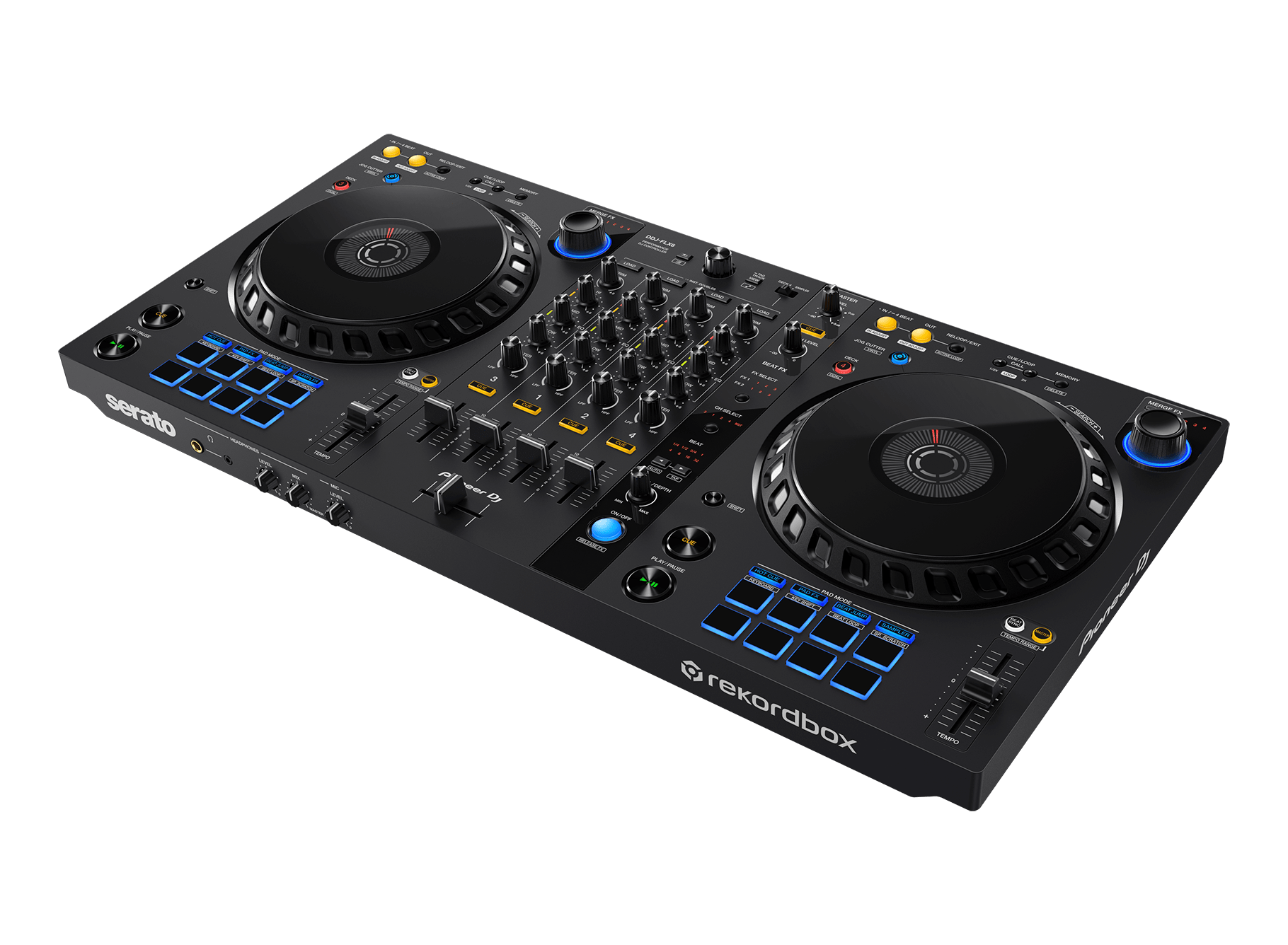 Pioneer DJ DDJ-FLX6 4-deck Rekordbox and Serato DJ Controller