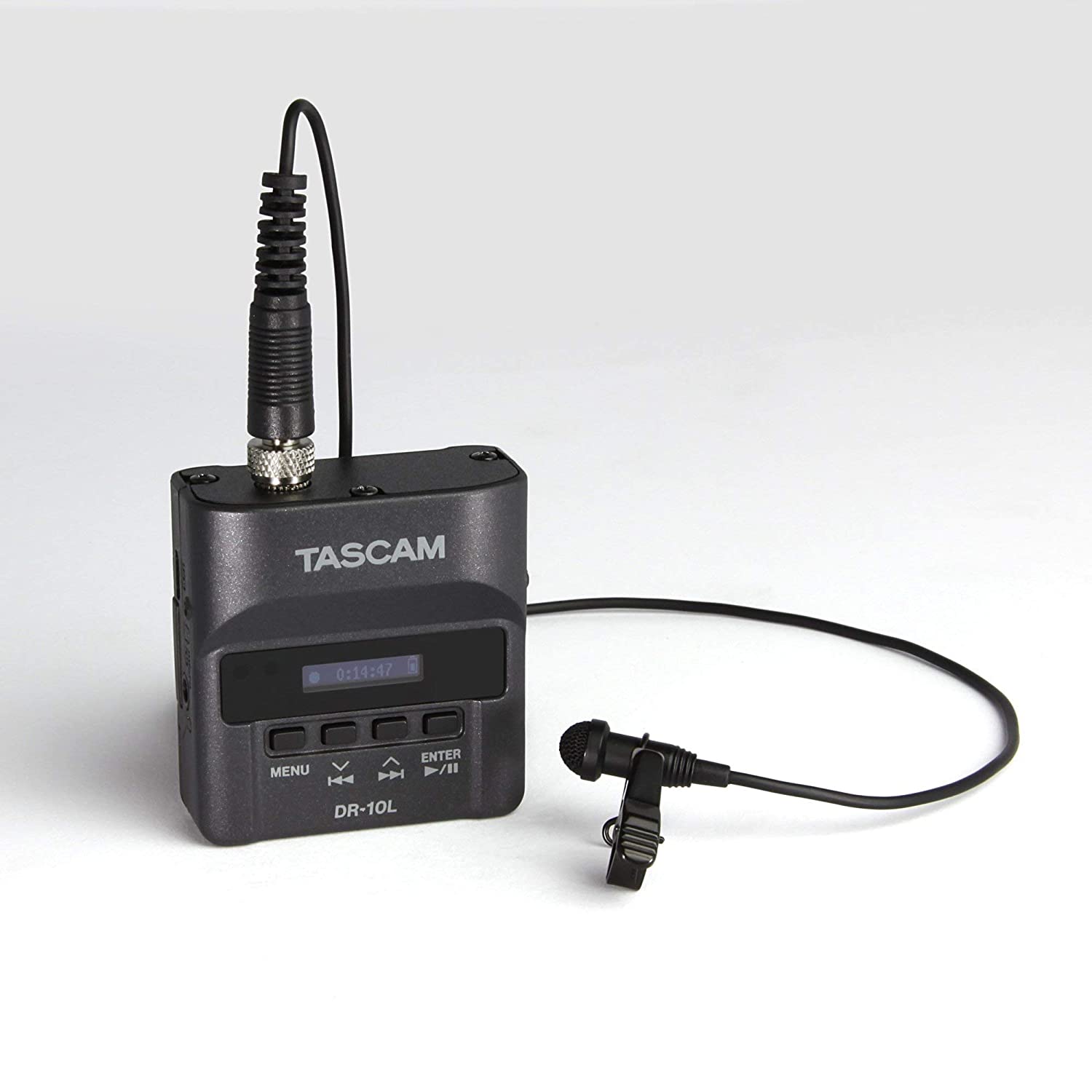 Tascam DR-10L Micro Portable Audio Recorder with Lavalier Microphone