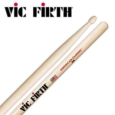 Vic Firth American Classic Drumsticks – (Grades 5A, 7A, Extreme 5A, 55A, HD4, X55A, 5B, 8D, AH5B, F1, 5AP, AS5A, AS7A, X5ADG)