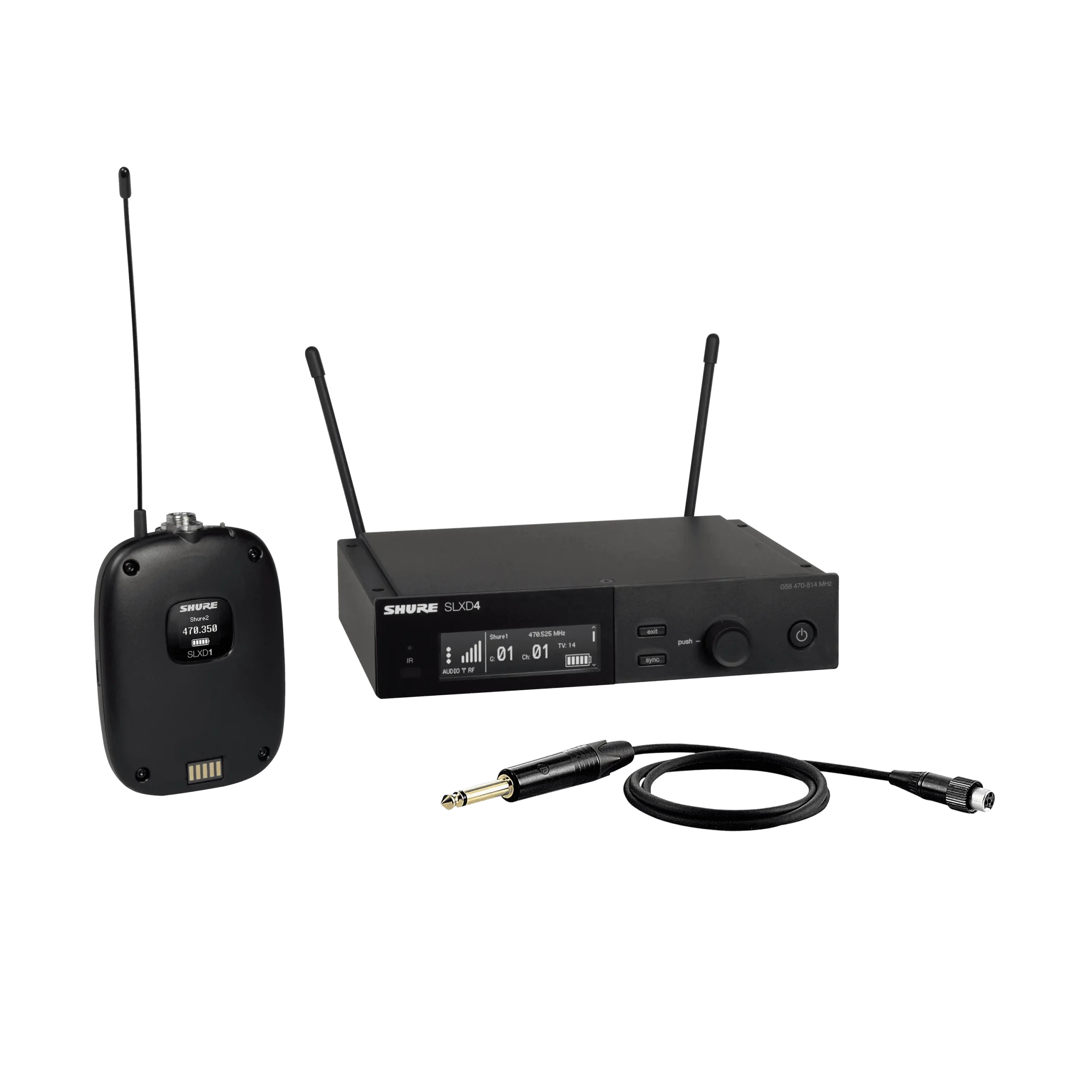 Shure SLXD14E Wireless System with SLXD1 Bodypack Transmitter