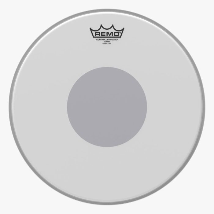 Controlled Sound Coated Black Dot Drumhead – Bottom Black Dot, 14″