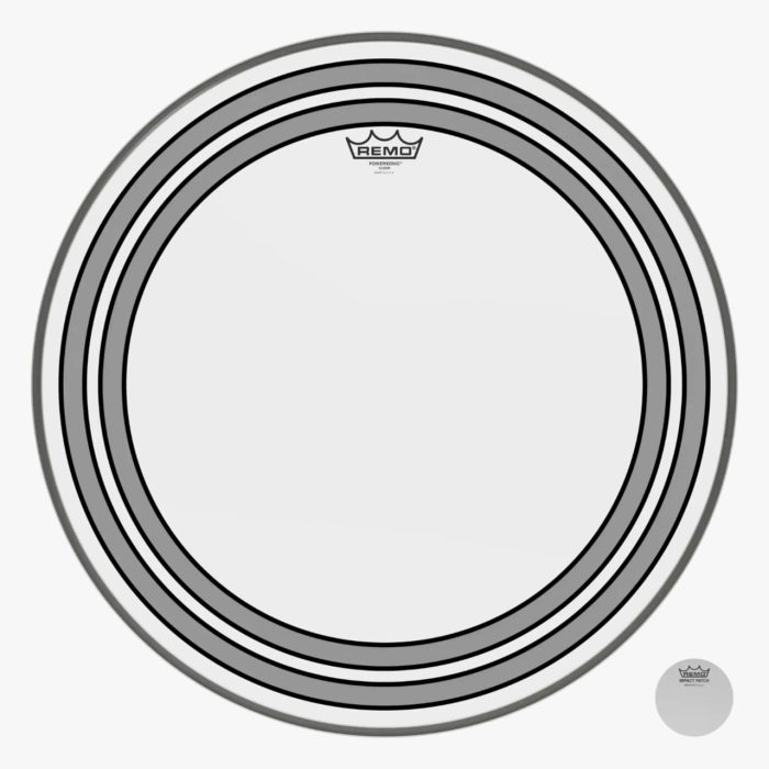 Powersonic Clear Bass Drumhead, 22″